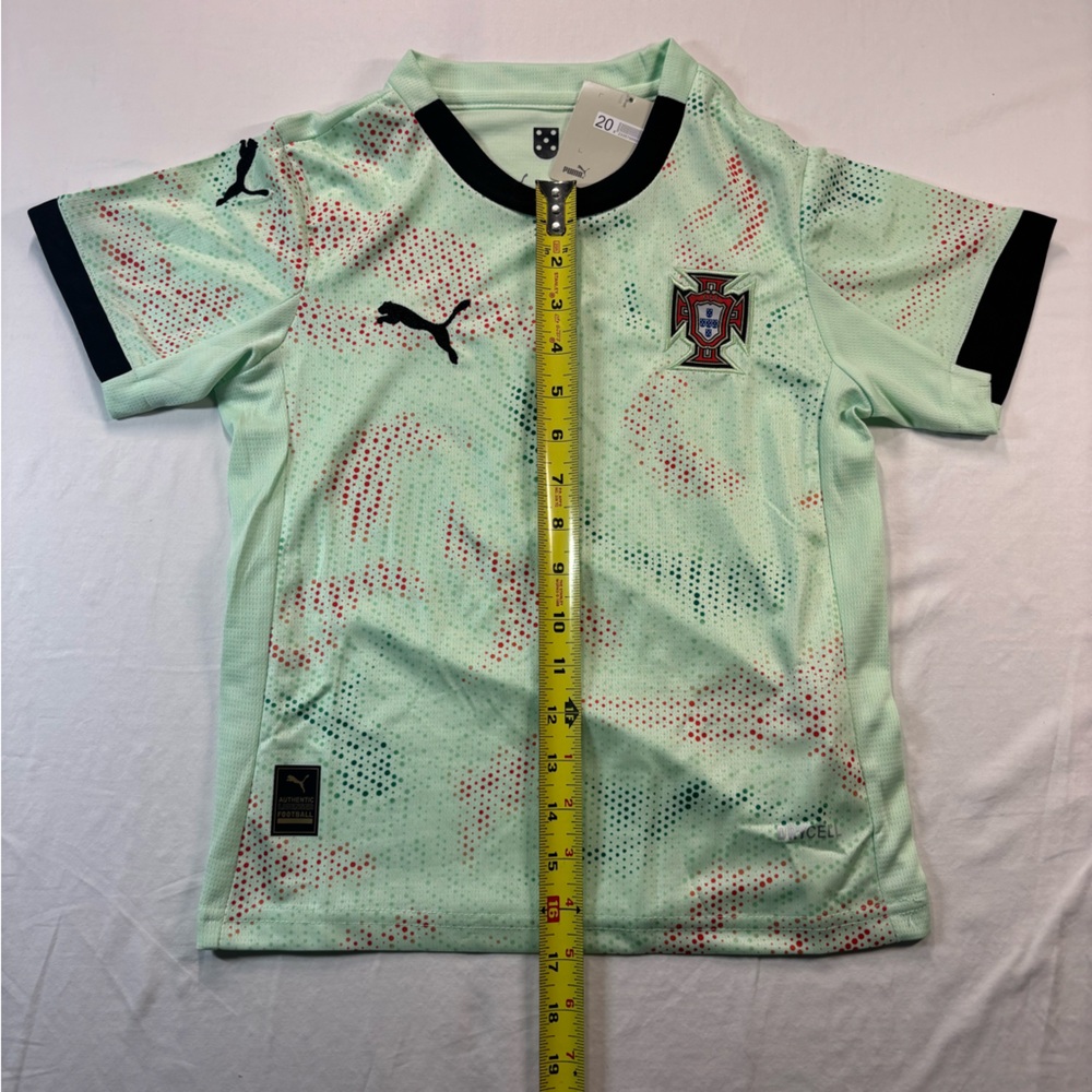 New - Portugal Kids Jersey 25/26 Away Green Puma Youth Soccer Shirt New With Tag - Picture 6 of 6